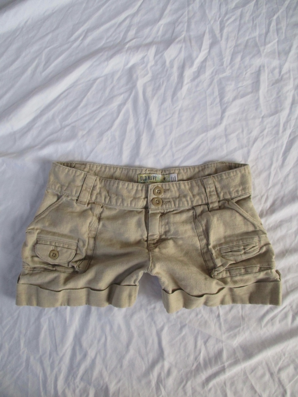 Vintage Ultra Low-Waist Y2K Old Navy Cargo Shorts